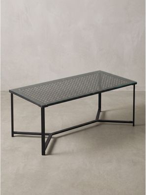 Couchtisch Einscheibensicherheitsglas Rechteckig Modern 100x50x42 cm - Alcudia Kadima