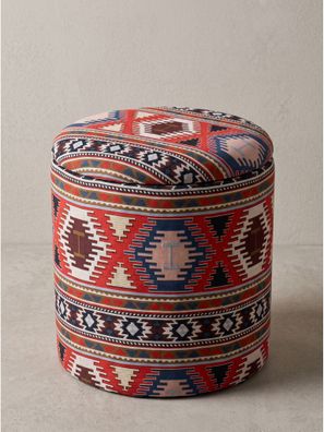 Sitzhocker Stoff mit Textilbezug Boho Mehrfarbig - RHONE Kadima