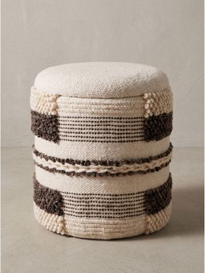 Sitzhocker Stoff mit Textilbezug mit Stauraum Boho - RHONE Kadima