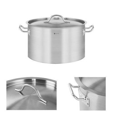 Gastronorm-Topf mit Deckel, Edelstahl, für Induktionsherde, 14 l