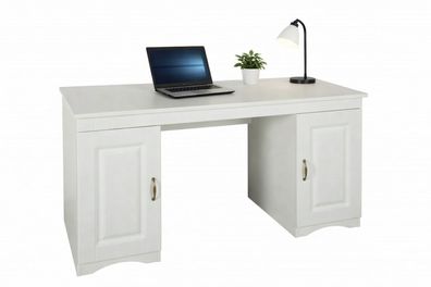 Sekretär 137x67x73 Schreibtisch Landhausstil weiß mdf #4504