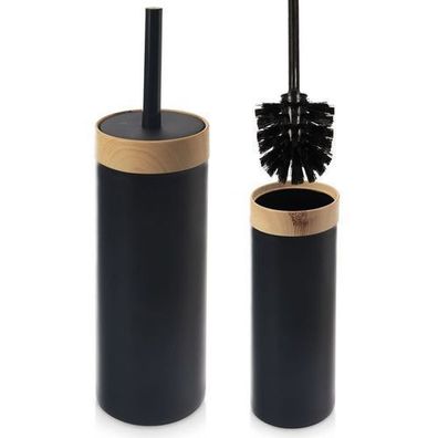 Schwarze Toilettenbürste mit Ständer