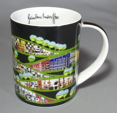 ars mundi Gruener Janura Hundertwasser MagicMug Rogner-Bad Blumau Kunst Tasse