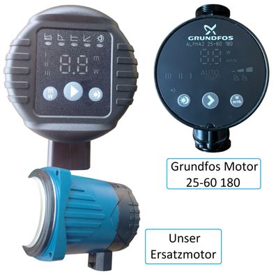 Tauschmotor Pumpenkopf f. Heizungspumpe Umwälzpumpe Grundfos ALPHA2 25-60