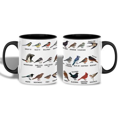Bird Watcher Gift Tasse Gartenvögel Vogelarten Weihnachtsgeschenk Vogelbeobachter