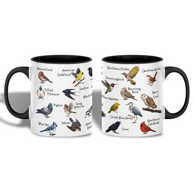 Bird Watching Coffee Gift Tasse Gartenvögel, Weihnachtsgeschenk für Vogelfreunde