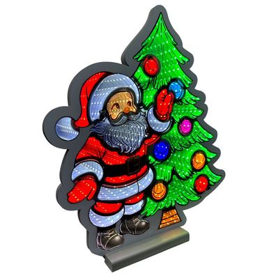 36678 Day&Night Infinity Santa & Tanne 348 LED 6/18h Timer 3m Zuleitung innen