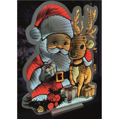 36684 Day&Night Infinity Santa Hirsch 351 LED 6/18h Timer 3m Zuleitung innen