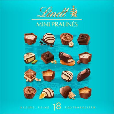 Lindt Mini Pralines - Pralinen Geschenk Präsent - 12x90 g Pg
