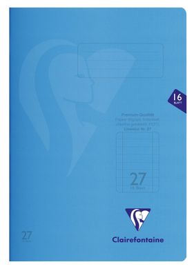 Clairefontaine S'coolbook A4 Lin. 27 blau 16BL