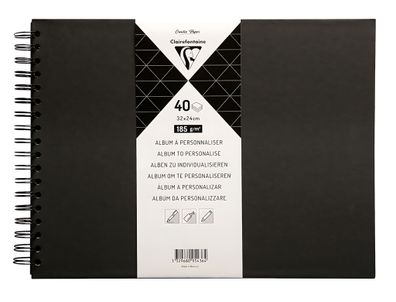 Clairefontaine Album personalisieren 40Bl sw 32x24