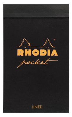 Rhodia Block 7,5x12 40Bl lin 80g sw
