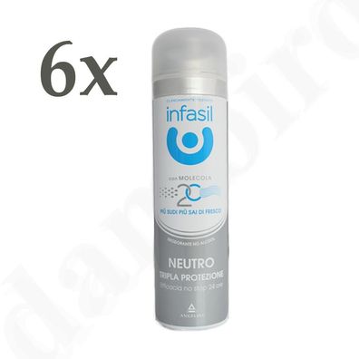 Infasil Neutro TRIPLA Protezione 6x 150ml deo Spray