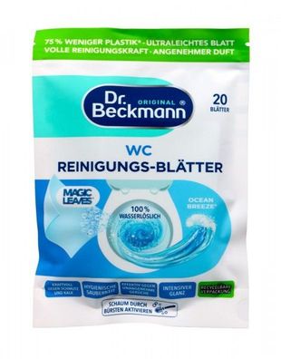 Dr. Beckmann WC Reinigungsblätter Ocean Breeze, 20 er