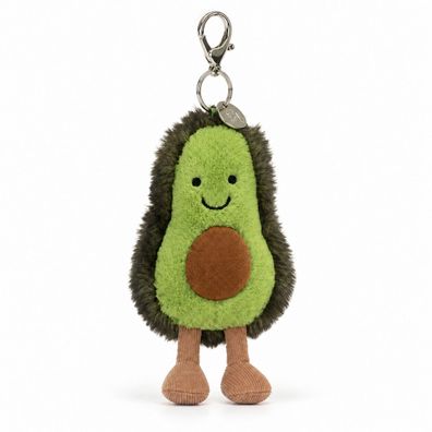 Jellycat Amuseables Avocado Taschenanhänger grüner Plüsch-Anhänger