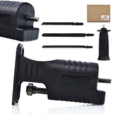 Rosfix Set Säbelsäge mit Adapter für Bohrmaschine – 3 Klingen | 5x9x1,5 cm