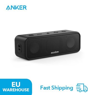 soundcore 3 von Anker: Bluetooth 5.0 Lautsprecher, 24 Stunden Spielzeit, IPX7 Wasserd