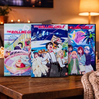 The Rolling Girls Vol. 1-3 DVD Komplette Serie Folge 1-12 Anime Wit Studio Neu