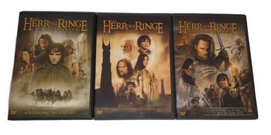 Der Herr der Ringe Trilogie Gefährten Zwei Türme Rückkehr 3 DVDs Dt./Engl