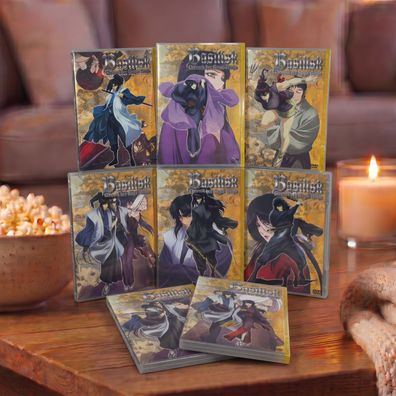 Basilisk Chronik der Koga-Ninja DVD Vol. 1-8 komplett 24 Folgen Anime Neu Folie