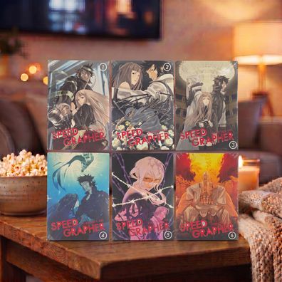 Speed Grapher Komplett Folgen 1-24 Director's Cut 6 DVDs Anime FSK 16 Ton DE JP