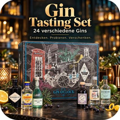 Gin Adventskalender 2026 24 Miniaturen 24 Gins