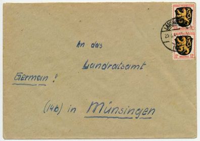 FRANZ. ZONE ALLG. AUSG. Nr 6 BRIEF MEF X5BC316