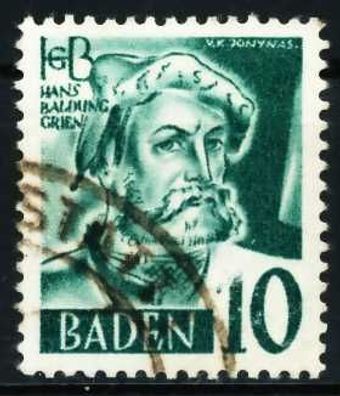 FZ BADEN 3. Ausgabe Spezialisiert Nr 33yII gestempelt X602BAA