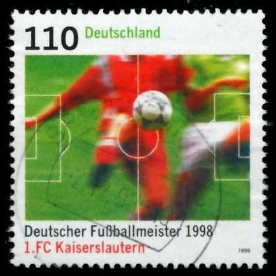 BRD 1998 Nr 2010 zentrisch gestempelt X6C9282