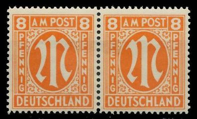 BIZONE AM-POST Nr 14-Fy postfrisch WAAGR PAAR X81B322