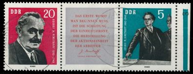 DDR Zusammendruck Nr WZd31 zentrisch gestempelt 3ER STR X105E5E