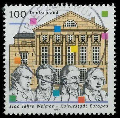 BRD BUND 1999 Nr 2028II zentrisch gestempelt X60B0A2