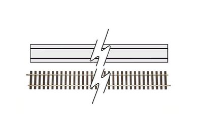 Lenz 45014 Gleis flexibel L=914,4 mm, ohne Verbinde Spur 0