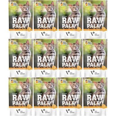 VetExpert Rohfutter Paleo Kitten Truthahn 12x100g
