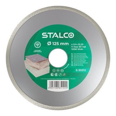 Volldiamant-Trennscheibe 125 mm zum Schneiden von Fliesen und Keramikplatten STALCO