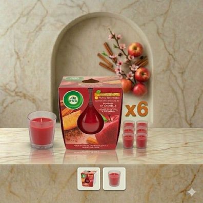 6er Pack Air Wick Duftkerze im Glas - 105g