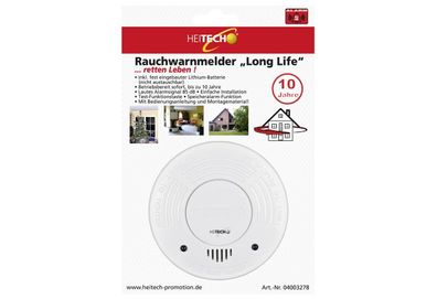Rauchmelder Long life inkl. Lithium Batterie 85dB