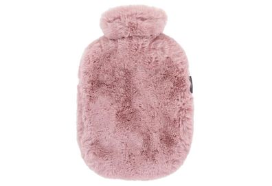 Wärmflasche Thermoplast / 100% Polyester 2 l 33x24x6 cm rosa