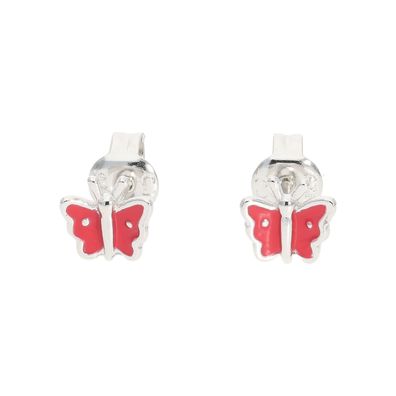 JuwelmaLux Ohrstecker Schmetterling 925 Silber emailliert JL10-06-2222