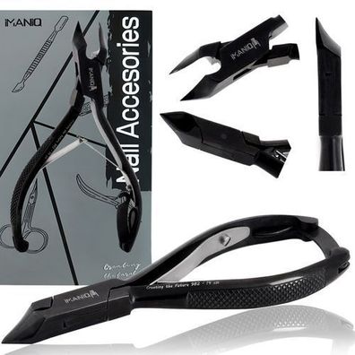 Hautzange Nagelknipser Schere Kosmetik Maniküre Studio SPA schwarz