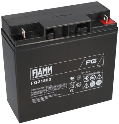 FIAMM FG21803 Standard AGM Bleiakku 12V 18Ah M5-Schraubanschluss
