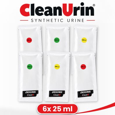 6x 25 ml original CleanU Clean Urin künstlicher synthetischer fake Urin * Bestpreis *