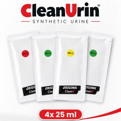 4x 25 ml original CleanU Clean Urin künstlicher synthetischer fake Urin * Bestpreis *