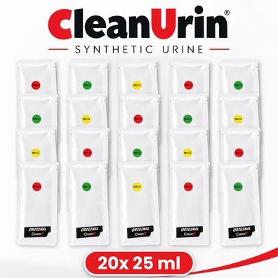 20x 25 ml original CleanU Clean Urin künstlicher synthetischer fake Urin * Bestpreis