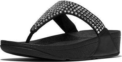 FitFlop Damen Flip Flops Lulu Maxi-Crystal Toe-Post Sandals E5U
