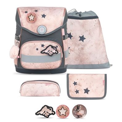 Belmil Compact ergonomisches Schulranzen-Set 5-teilig "Belle Pirouette" mit Brustg