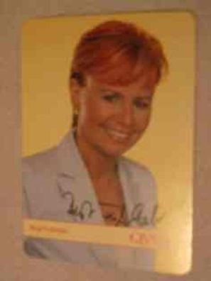 QVC Fernsehmoderatorin Birgit Fußhöller - handsigniertes Autogramm!!!