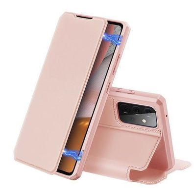 DUX DUCIS Skin X Klapphülle für Samsung Galaxy A72 4G - Rosa Schutzhülle mit Kla