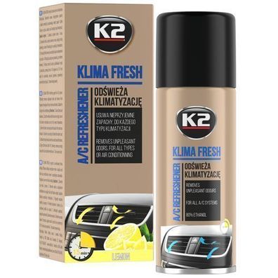 Spray do od?wie?ania klimatyzacji K2 KLIMA FRESH LEMON 150ml granat K222