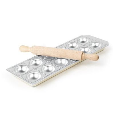 Ravioli-Backform mit Nudelholz, 12 Stück - Hendi 975541